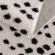 Load image into Gallery viewer, Cansu Black &amp; White Dotted Area Rug [Online Only]
