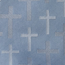 Load image into Gallery viewer, Blue Textured Cross Men's Tie [Online Only]
