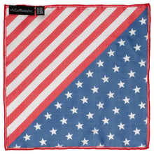 Load image into Gallery viewer, Stars and Stripes Pocket Square [Online Only]
