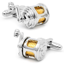 Load image into Gallery viewer, Fishing Reel Cufflinks [Online Only]
