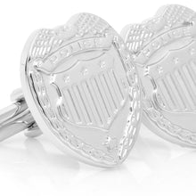 Load image into Gallery viewer, Silver Police Badge Cufflinks [Online Only]
