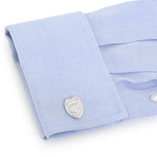 Load image into Gallery viewer, Silver Police Badge Cufflinks [Online Only]
