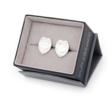 Load image into Gallery viewer, Silver Police Badge Cufflinks [Online Only]
