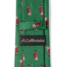 Load image into Gallery viewer, Santa Golf Par-Tee Men's Green Neck Tie [Online Only]
