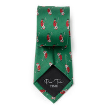Load image into Gallery viewer, Santa Golf Par-Tee Men's Green Neck Tie [Online Only]
