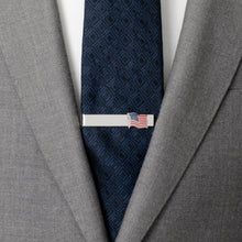 Load image into Gallery viewer, American Waving Flag Cufflinks and Tie Bar Gift Set [Online Only]
