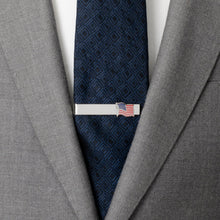 Load image into Gallery viewer, Waving American Flag Tie Bar [Online Only]
