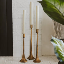 Load image into Gallery viewer, Gold Cast Iron Taper Candle Holders [Online Only]
