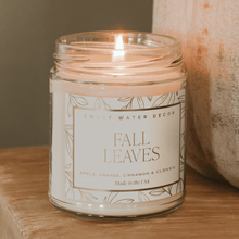 Load image into Gallery viewer, Fall Leaves Soy Candle - Patterned 9 oz - Clear Jar [Online Only]
