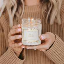 Load image into Gallery viewer, Fall Leaves Soy Candle - Patterned 9 oz - Clear Jar [Online Only]

