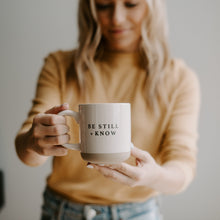 Load image into Gallery viewer, Be Still and Know 14 oz Stoneware Coffee Mug [Online Only]
