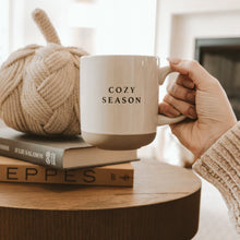 Load image into Gallery viewer, Cozy Season 14 oz Stoneware Coffee Mug [Online Only]
