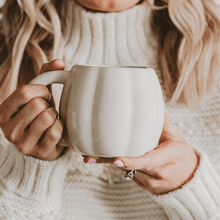 Load image into Gallery viewer, Cream Pumpkin 19 oz Figural Coffee Mug [Online Only]
