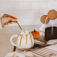 Load image into Gallery viewer, Cream Pumpkin 19 oz Figural Coffee Mug [Online Only]

