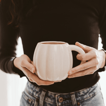 Load image into Gallery viewer, Cream Pumpkin 19 oz Figural Coffee Mug [Online Only]
