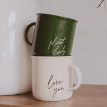 Load image into Gallery viewer, Plant Lady 11 oz Green Coffee Mug [Online Only]
