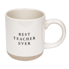 Load image into Gallery viewer, Best Teacher Ever 14 oz Stoneware Coffee Mug [Online Only]

