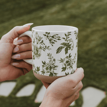 Load image into Gallery viewer, Green Delft 14 oz Stoneware Coffee Mug [Online Only]
