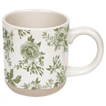 Load image into Gallery viewer, Green Delft 14 oz Stoneware Coffee Mug [Online Only]
