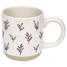 Load image into Gallery viewer, Brown Leaves 14 oz Stoneware Coffee Mug [Online Only]
