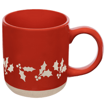 Load image into Gallery viewer, Holly 14 oz Red Stoneware Coffee Mug [Online Only]
