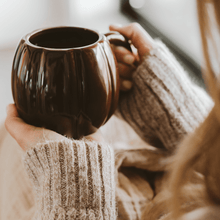 Load image into Gallery viewer, Brown Pumpkin 19 oz Figural Coffee Mug [Online Only]
