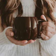 Load image into Gallery viewer, Brown Pumpkin 19 oz Figural Coffee Mug [Online Only]
