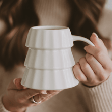 Load image into Gallery viewer, Cream Tree 17 oz Figural Coffee Mug [Online Only]
