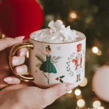 Load image into Gallery viewer, Nutcracker 14 oz Gold Handle Coffee Mug [Online Only]
