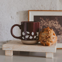 Load image into Gallery viewer, Brown Leaves 14 oz Stoneware Coffee Mug [Online Only]
