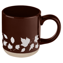Load image into Gallery viewer, Brown Leaves 14 oz Stoneware Coffee Mug [Online Only]
