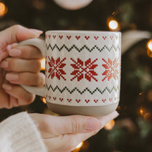 Load image into Gallery viewer, Fair Isle Sweater 14 oz Stoneware Coffee Mug [Online Only]
