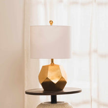 Load image into Gallery viewer, Coleford Gold Geometric Table Lamp [Online Only]
