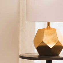 Load image into Gallery viewer, Coleford Gold Geometric Table Lamp [Online Only]

