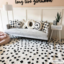 Load image into Gallery viewer, Cansu Black &amp; White Dotted Area Rug [Online Only]
