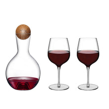 Load image into Gallery viewer, Glass Wine Carafe &amp; Stemware Set
