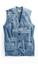 Load image into Gallery viewer, Men's Relaxed Fit Rib Knit Sweater Vest [Online Only]
