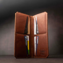 Load image into Gallery viewer, The Maverick Leather Coat Pocket Long Trucker Bifold Wallet | Holtz Leather Co.
