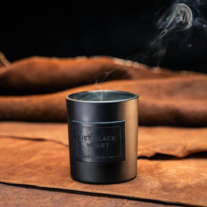 Jet Black Heart Leather Patch Candle | Holtz Leather Co.