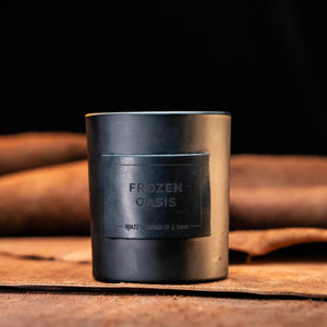 Frozen Oasis Leather Patch Candle | Holtz Leather Co.