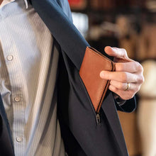 Load image into Gallery viewer, The Maverick Leather Coat Pocket Long Trucker Bifold Wallet | Holtz Leather Co.
