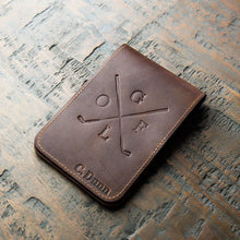 Load image into Gallery viewer, Fine Leather Golf Scorecard Holder Golf Logbook | Holtz Leather Co.
