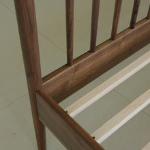 Load image into Gallery viewer, Mid Century Bed - American Solid Black Walnut [Online Only]
