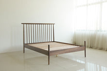 Load image into Gallery viewer, Mid Century Bed - American Solid Black Walnut [Online Only]
