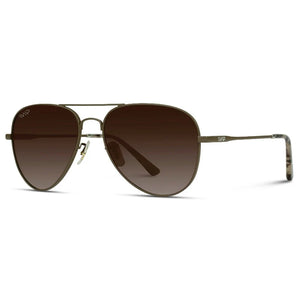 Maxwell Polarized Men's Aviator Frame Sunglasses Woodland | WMP Eyewear