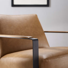 Load image into Gallery viewer, Seg Vegan Leather Accent Chair [Online Only]
