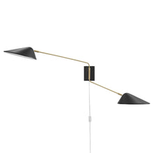 Load image into Gallery viewer, Journey 2-Light Swing Arm Wall Sconce by Modway
