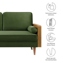 Load image into Gallery viewer, Kellan Performance Velvet Loveseat [Online Only]
