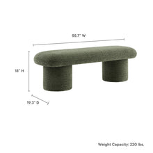 Load image into Gallery viewer, Orla Chenille Upholstered Bench (2 Colors) [Online Only]
