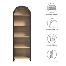 Load image into Gallery viewer, Evie Arched Narrow Bookcase Display Cabinet [Online Only]

